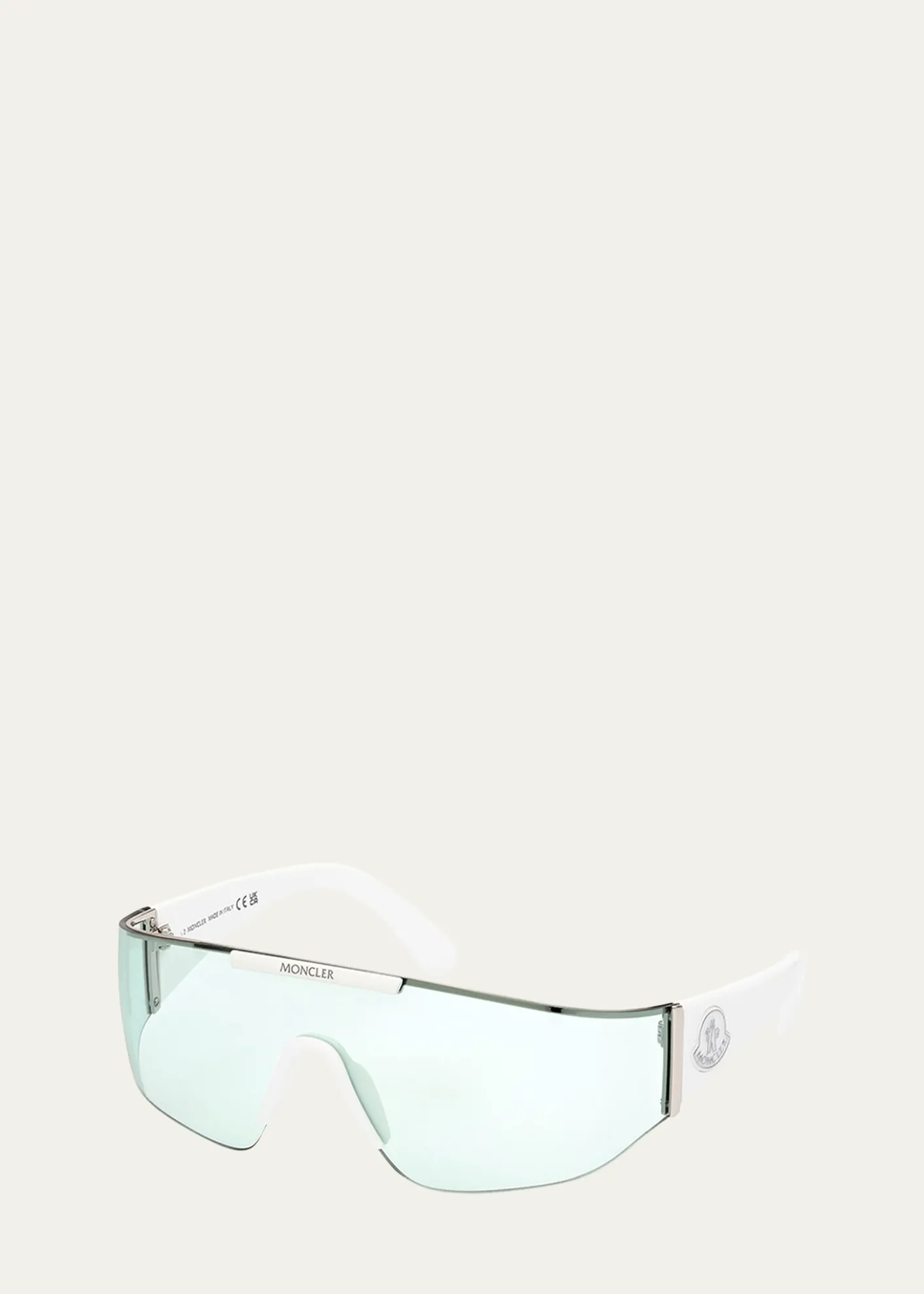 MonclerOmbrate Metal Shield Sunglasses