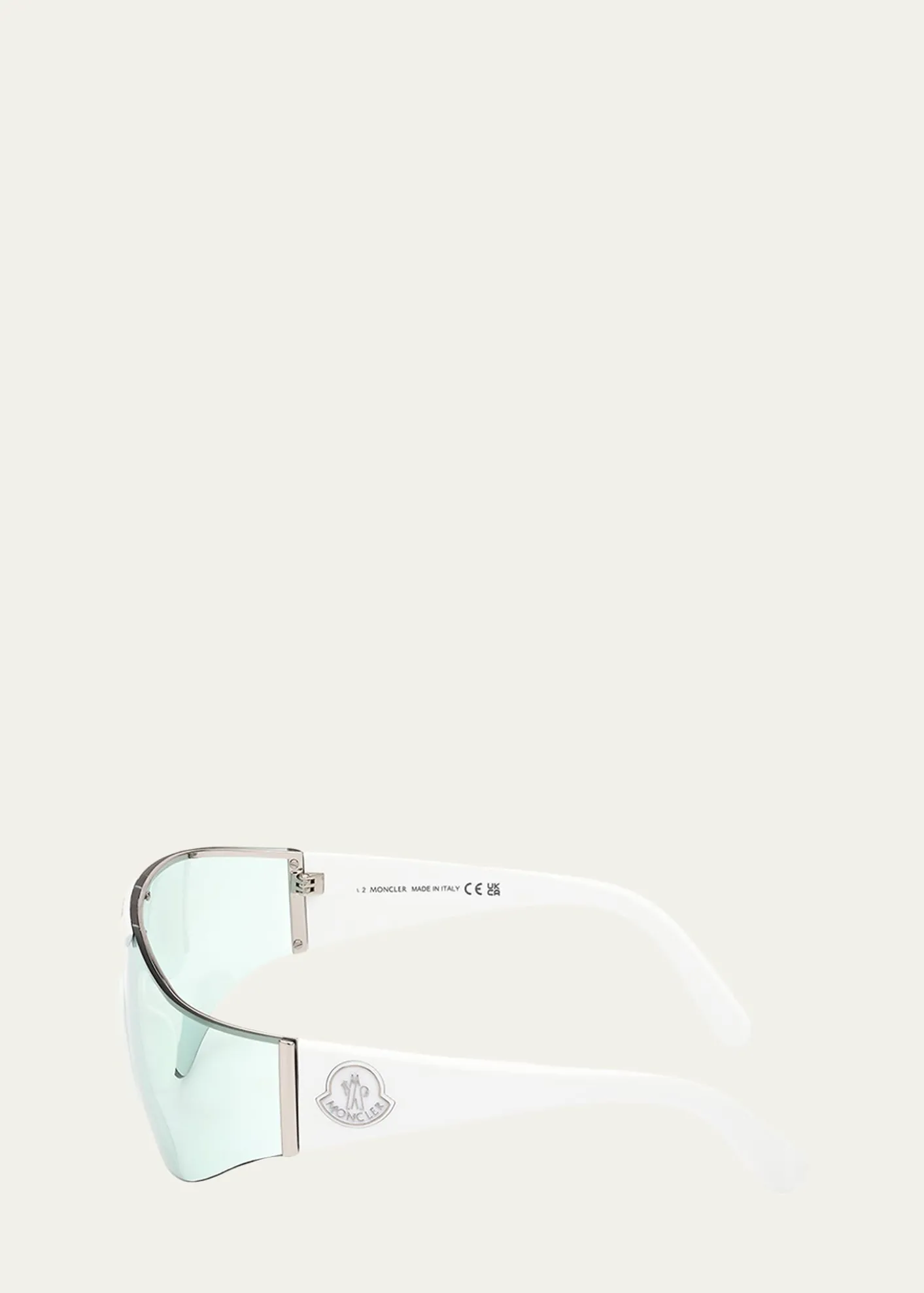MonclerOmbrate Metal Shield Sunglasses