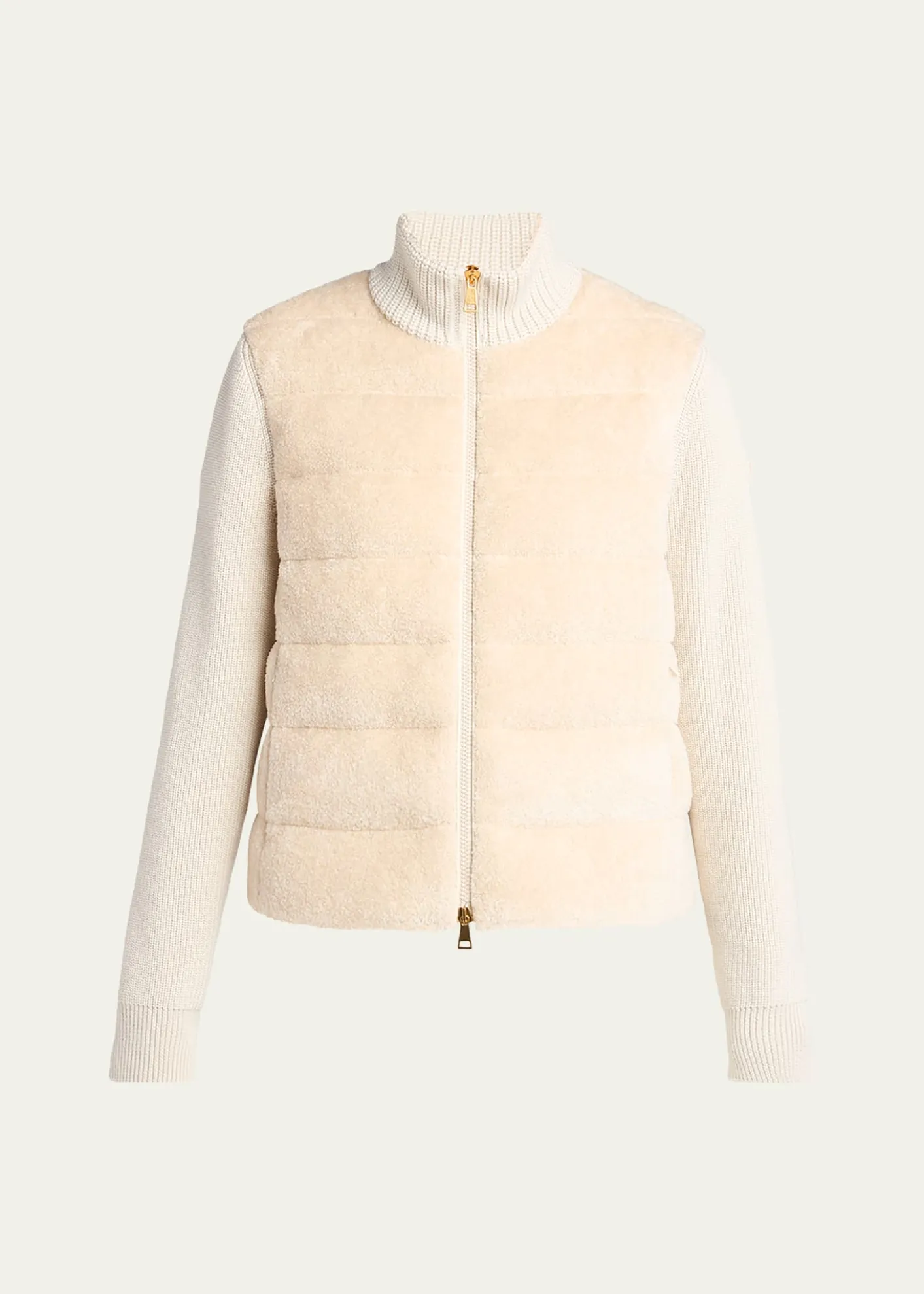 MonclerPadded Teddy & Wool Cardigan