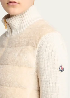MonclerPadded Teddy & Wool Cardigan