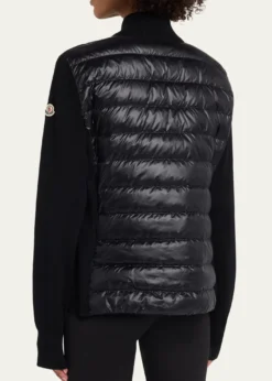 MonclerPadded Wool Zip-Up Cardigan