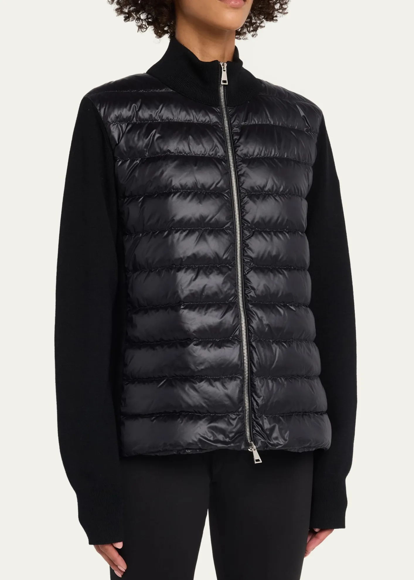 MonclerPadded Wool Zip-Up Cardigan