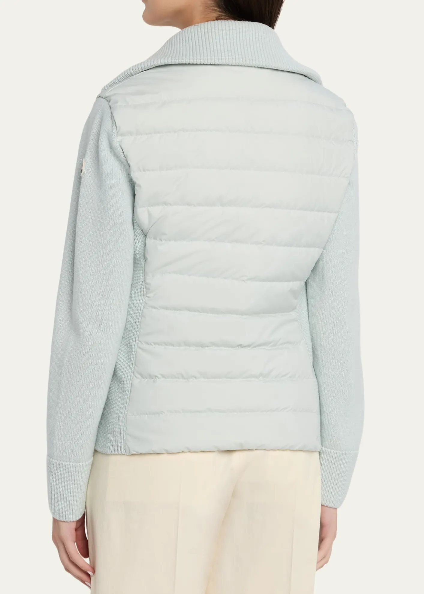 MonclerPadded Wool Zip-Up Cardigan