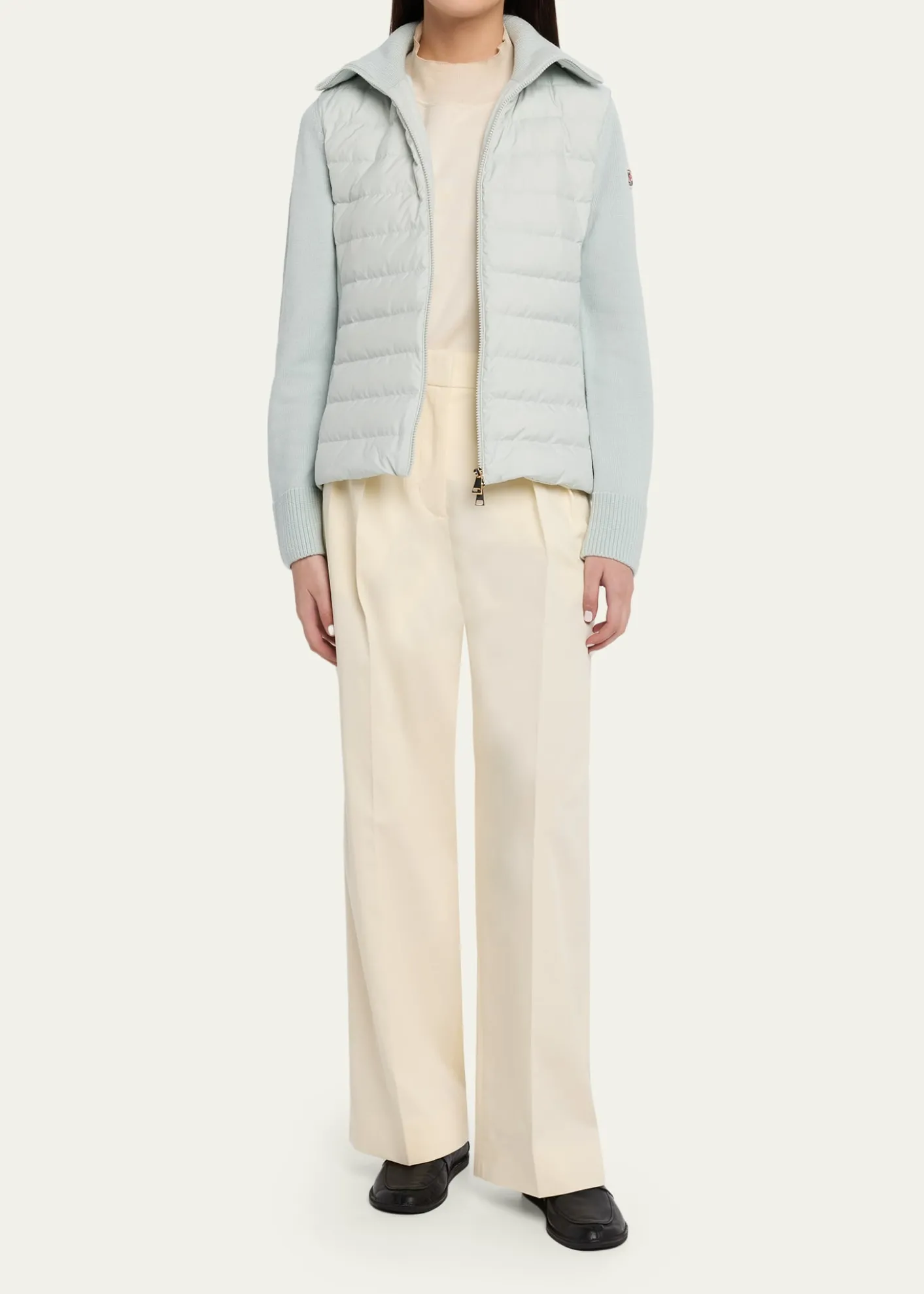 MonclerPadded Wool Zip-Up Cardigan