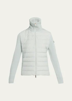 MonclerPadded Wool Zip-Up Cardigan