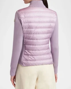 MonclerPadded Wool Zip-Up Cardigan