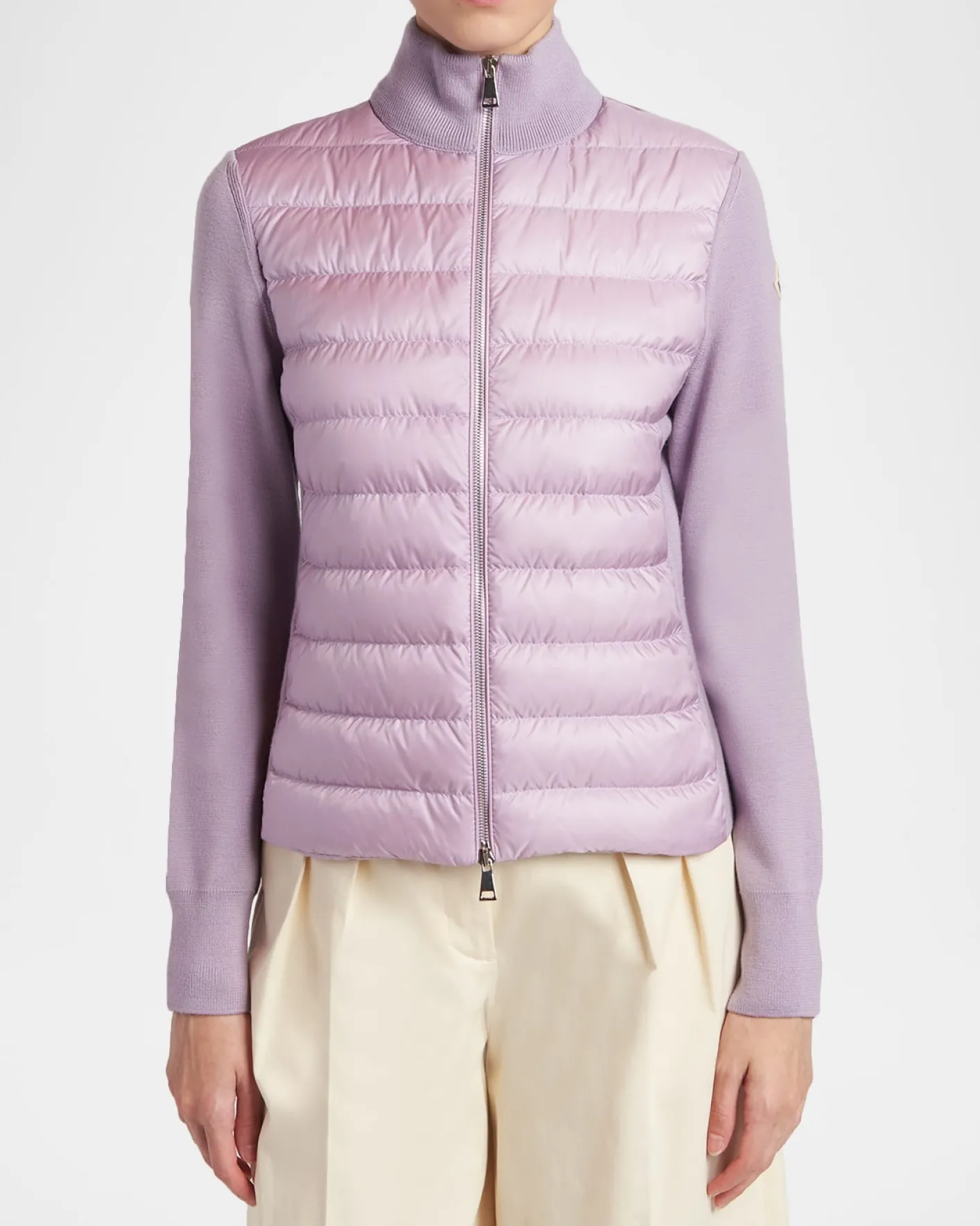 MonclerPadded Wool Zip-Up Cardigan