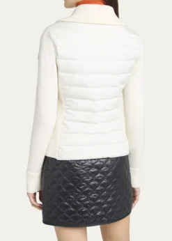 MonclerPadded Wool Zip-Up Cardigan