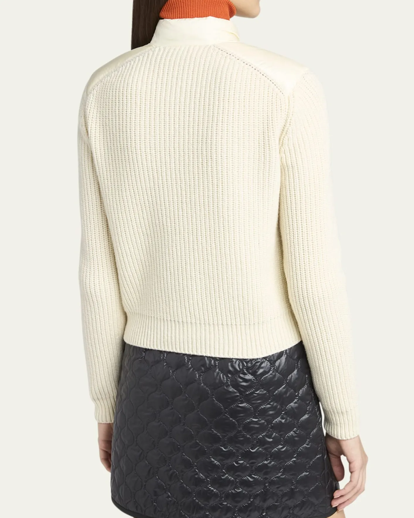 MonclerPadded Wool Zip-Up Cardigan