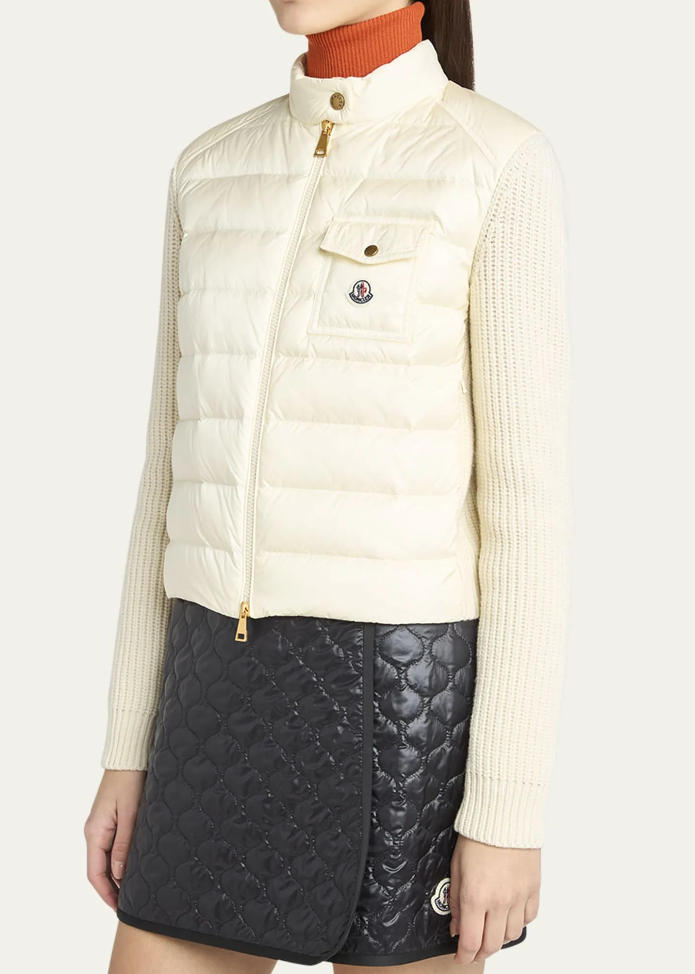 MonclerPadded Wool Zip-Up Cardigan