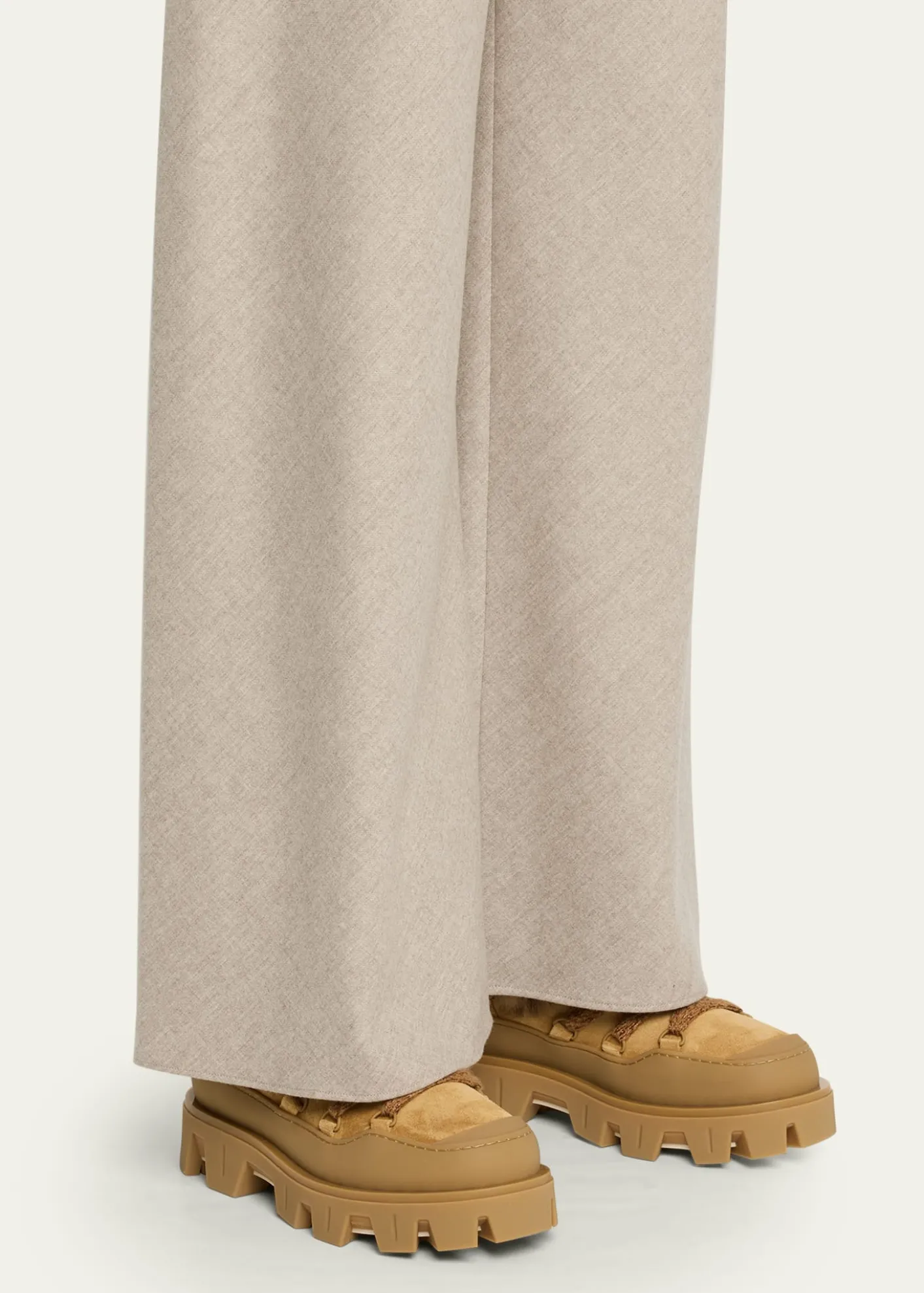 MonclerPeak Apres Suede and Shearling Ankle Boots