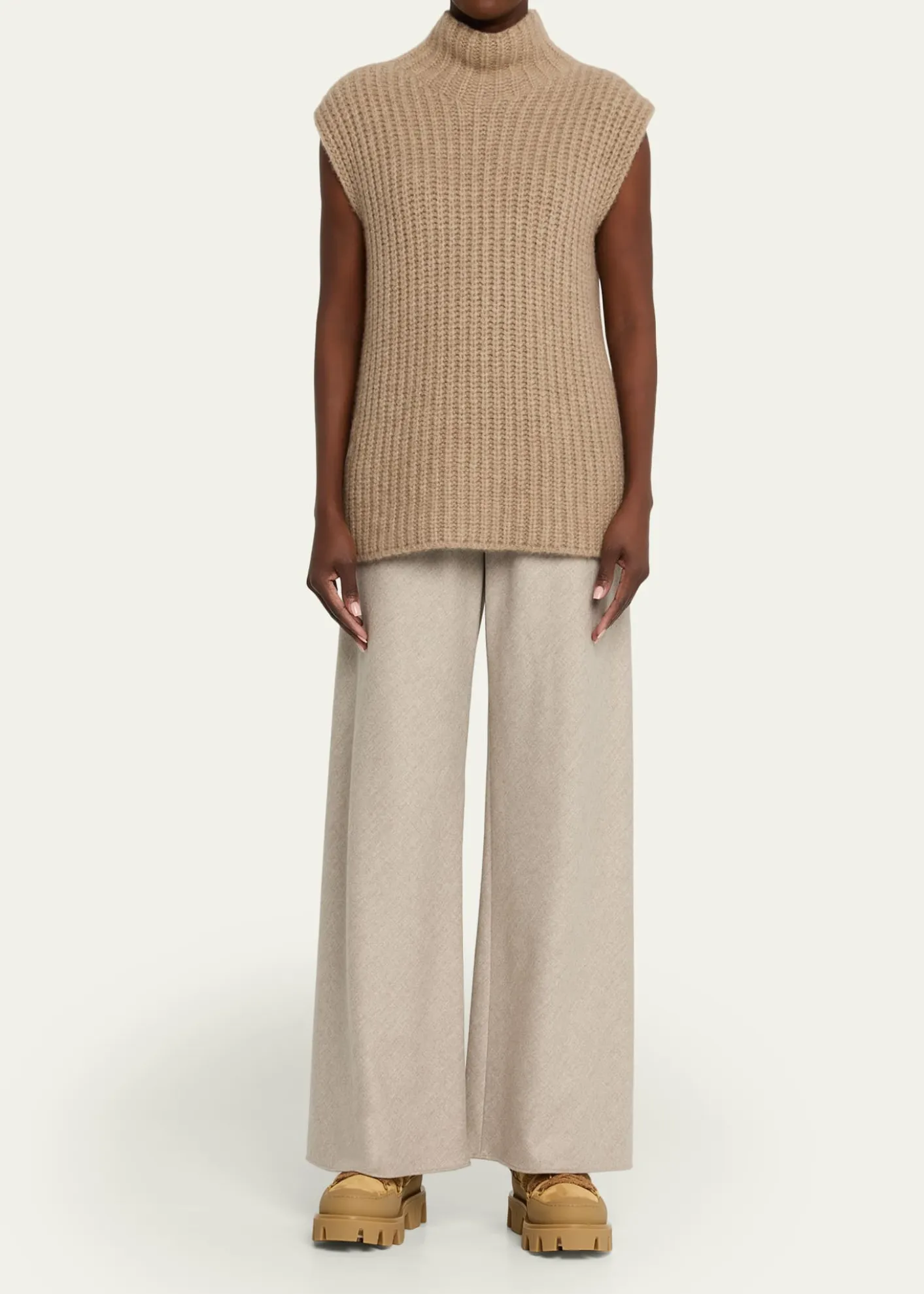 MonclerPeak Apres Suede and Shearling Ankle Boots