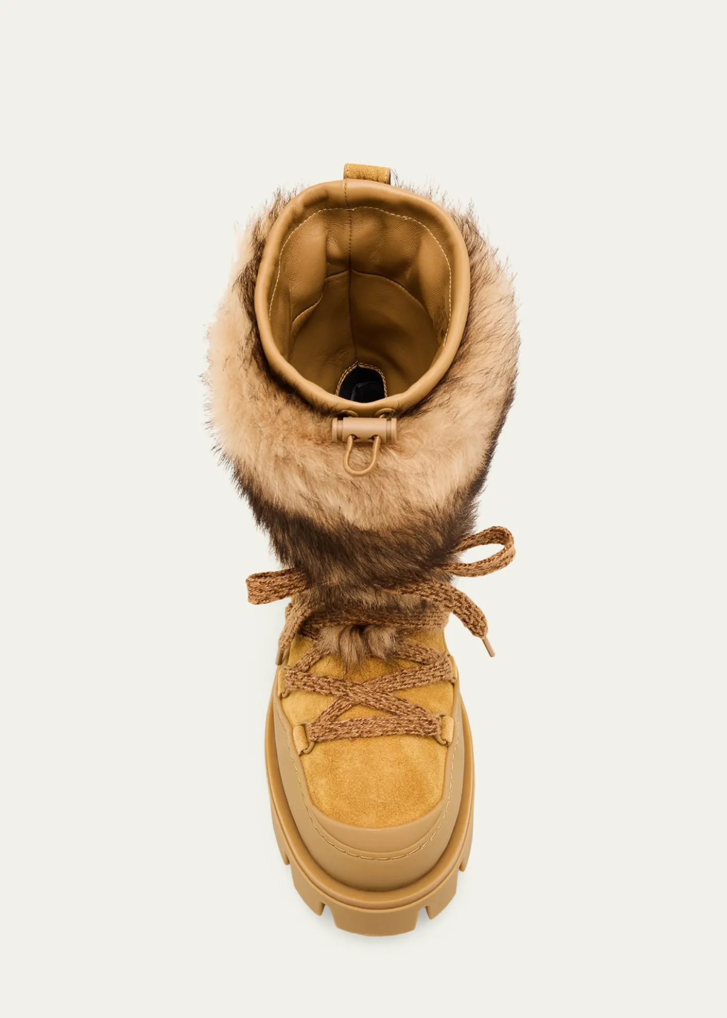 MonclerPeak Apres Suede and Shearling Ankle Boots