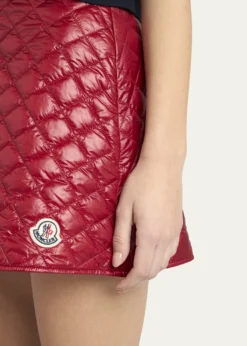 MonclerQuilted A-Line Mini Skirt
