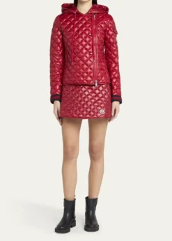 MonclerQuilted A-Line Mini Skirt