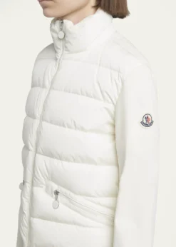 MonclerQuilted Nylon Zip-Up Cardigan