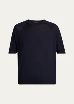 MonclerShort-Sleeve Wool Sweater