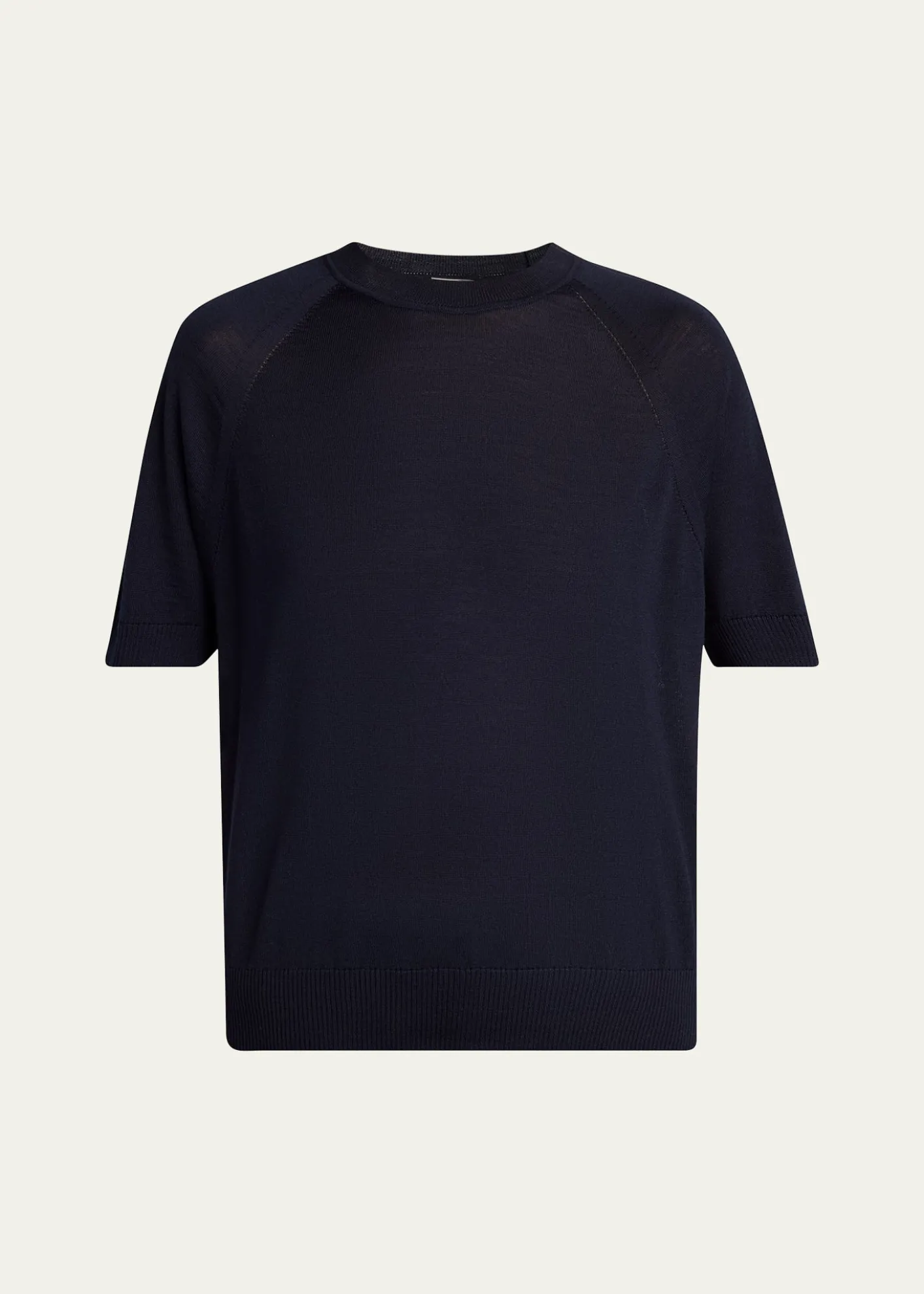 MonclerShort-Sleeve Wool Sweater