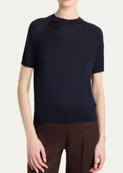 MonclerShort-Sleeve Wool Sweater