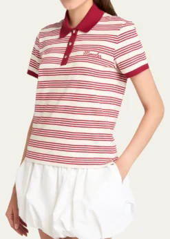 MonclerStriped Cotton Polo