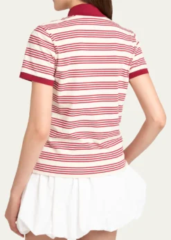 MonclerStriped Cotton Polo