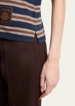 MonclerStriped Short-Sleeve Polo
