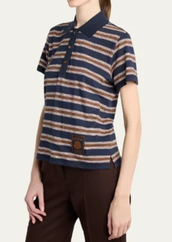 MonclerStriped Short-Sleeve Polo