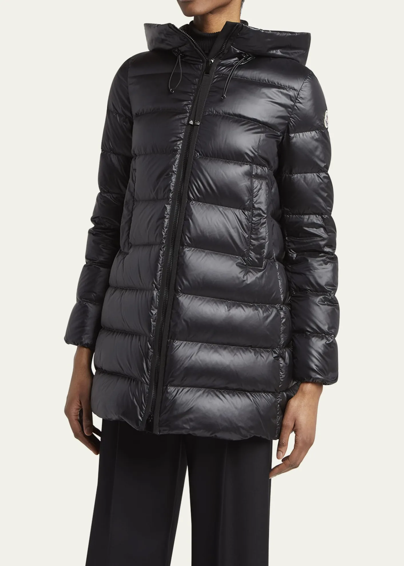 MonclerSuyenne Hooded Long Down Parka