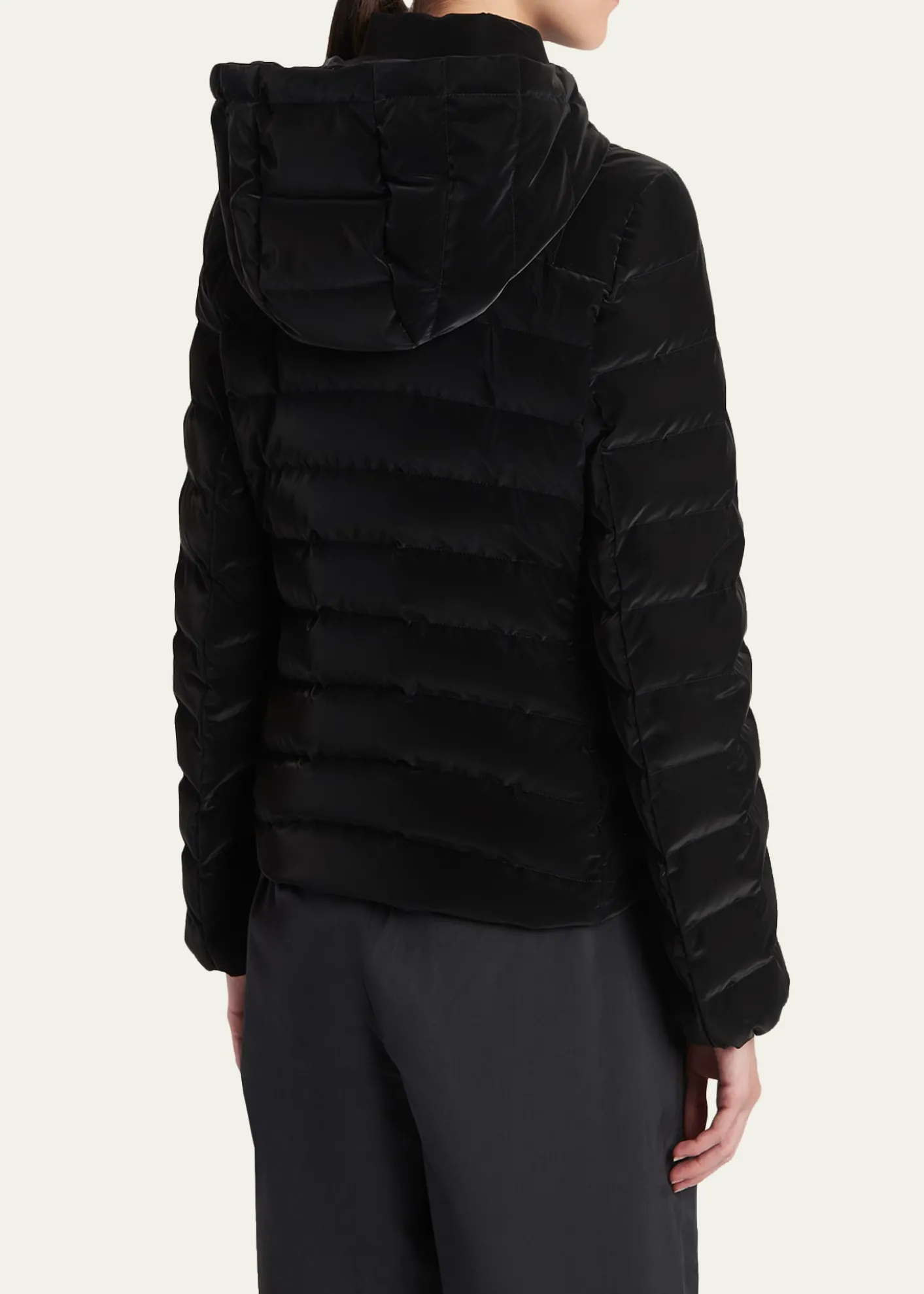 MonclerTrefle Hooded Down Velour Jacket