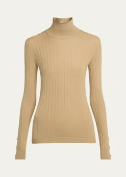 MonclerWool-Cashmere Turtleneck Sweater
