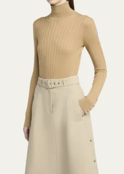 MonclerWool-Cashmere Turtleneck Sweater