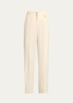 MonclerWool Gabardine Tailored Pants