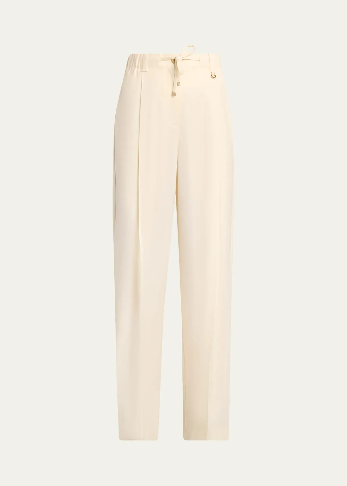 MonclerWool Gabardine Tailored Pants