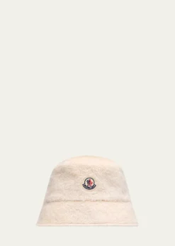 MonclerWool Logo Bucket Hat