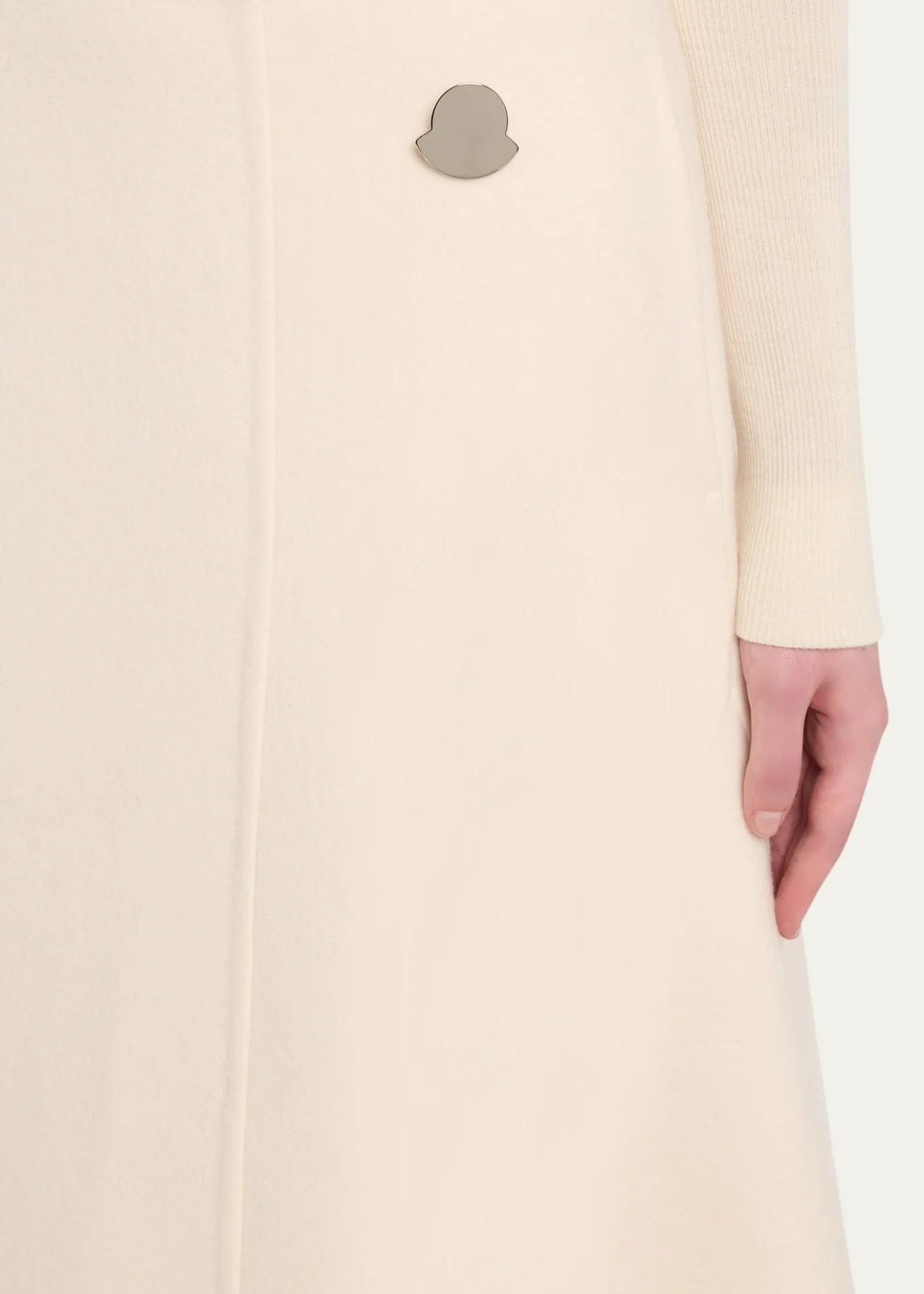 Monclerx Jil Sander Wool Midi Skirt