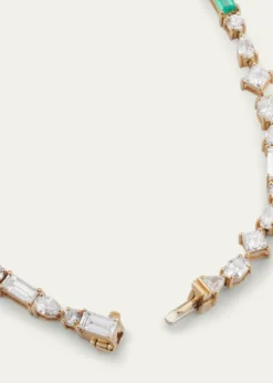 Monica Rich Kosann18K Yellow Gold Fancy Cut Diamond Tennis Bracelet