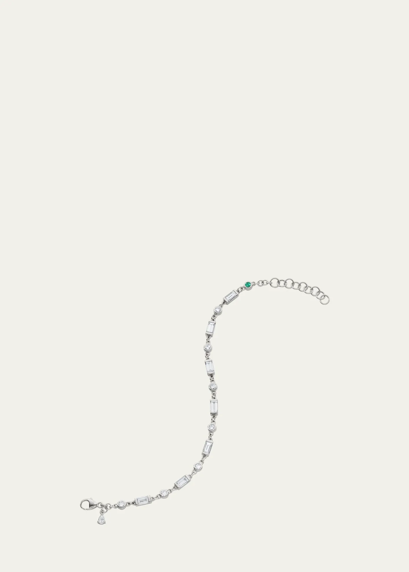 Monica Rich KosannSterling Silver Sapphire and Tsavorite Tennis Bracelet