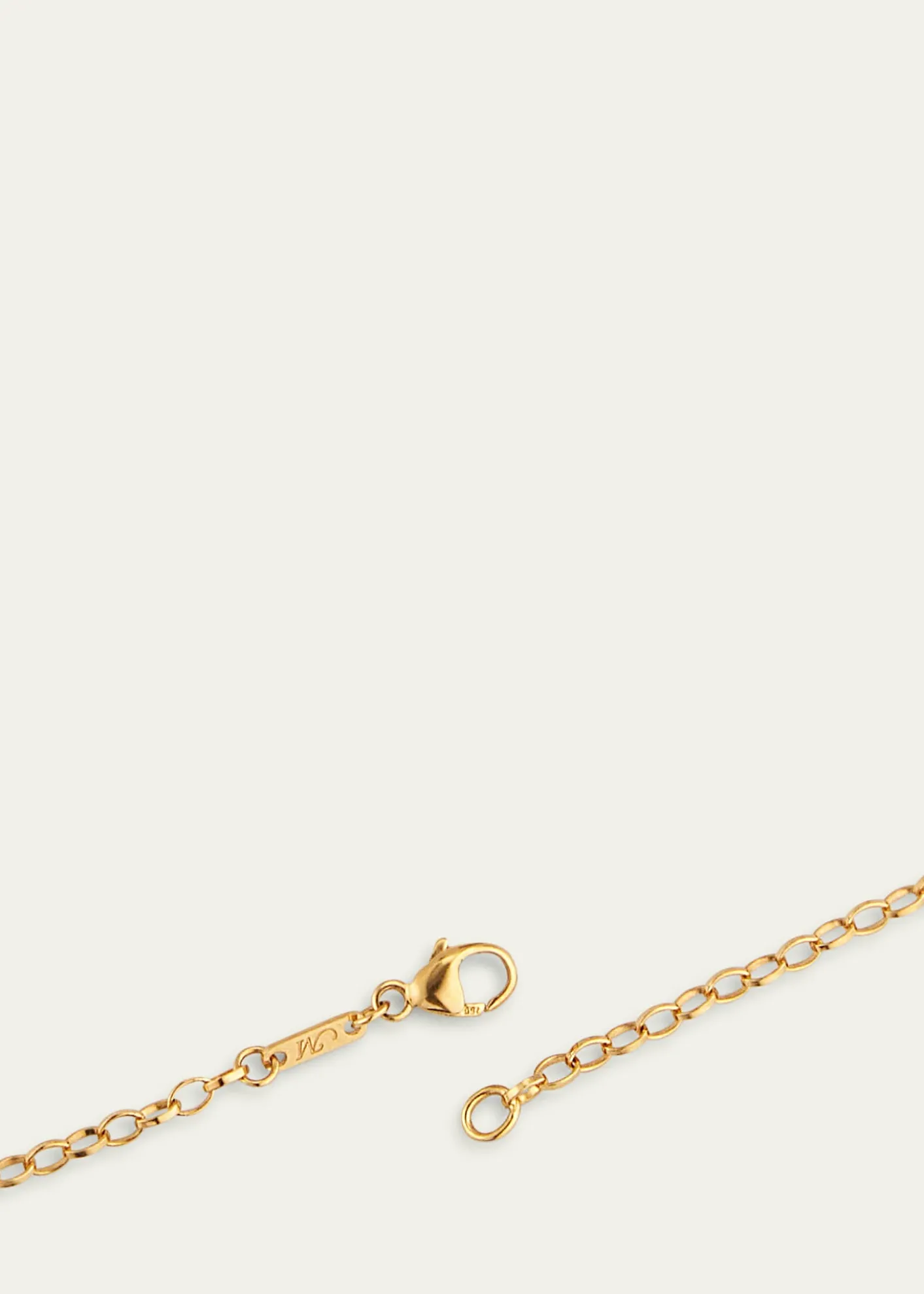 Monica Rich KosannBlack Agate Heart Necklace with Diamonds