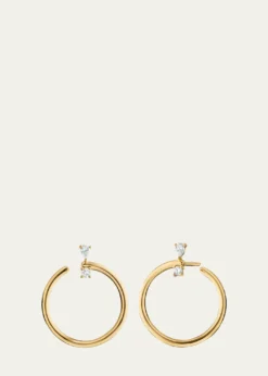 Monica Rich Kosann18k Gold Large Galaxy Hoops