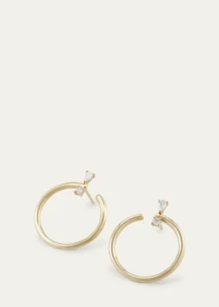 Monica Rich Kosann18k Gold Large Galaxy Hoops