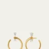 Monica Rich Kosann18k Gold Medium Galaxy Wrap Hoop Earrings