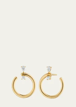 Monica Rich Kosann18k Gold Medium Galaxy Wrap Hoop Earrings