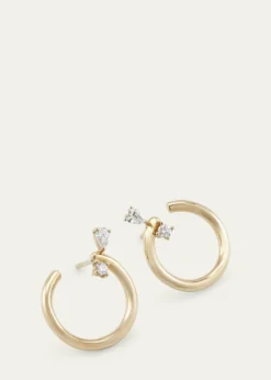 Monica Rich Kosann18k Gold Medium Galaxy Wrap Hoop Earrings