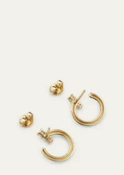Monica Rich Kosann18k Gold Small Galaxy Wrap Hoop Earrings
