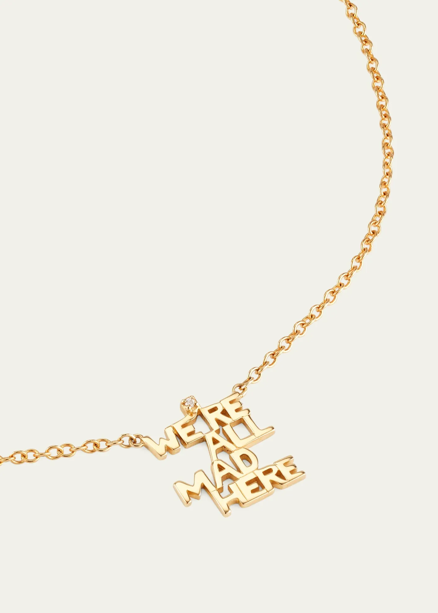 Monica Rich KosannWe're All Mad Here 18K Gold Necklace with Diamond