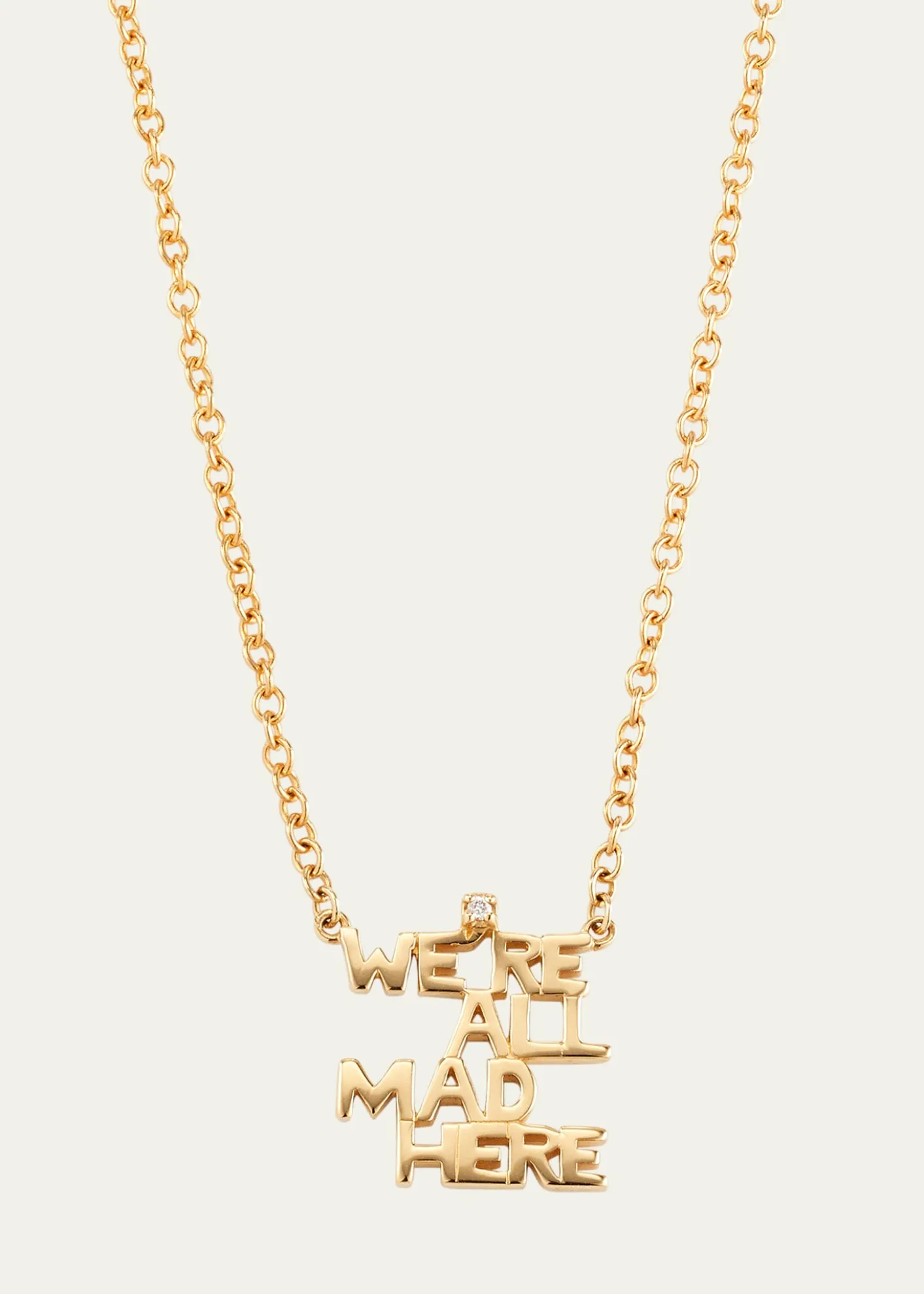 Monica Rich KosannWe're All Mad Here 18K Gold Necklace with Diamond