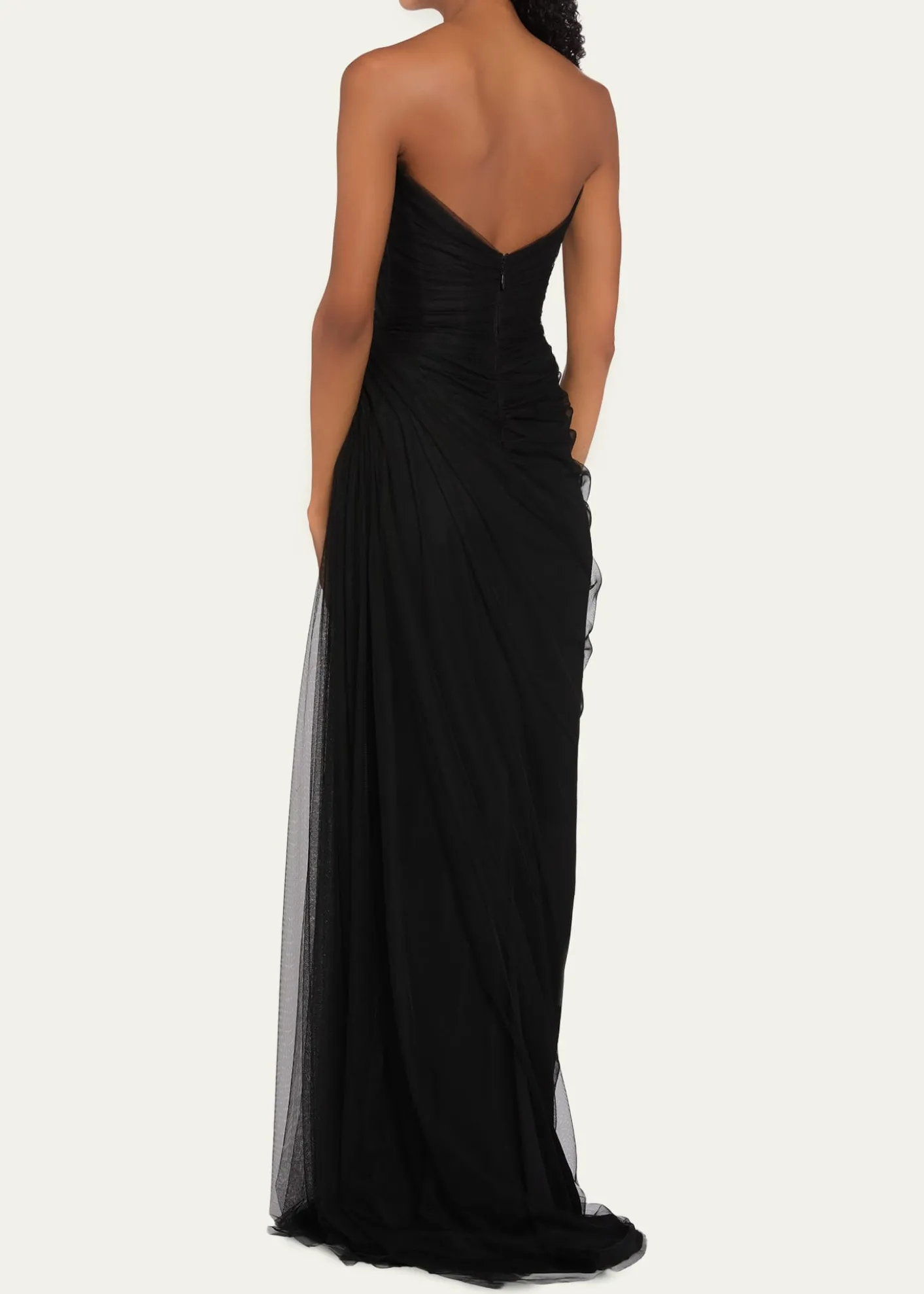 Monique LhuillierNo Wrap Strapless Tulle Gown