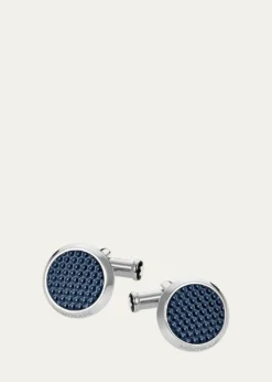 MontblancMeisterstuck Cufflinks w/ Hexagonal Inlay