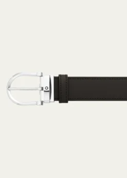 MontblancMen's Leather Buckle Belt
