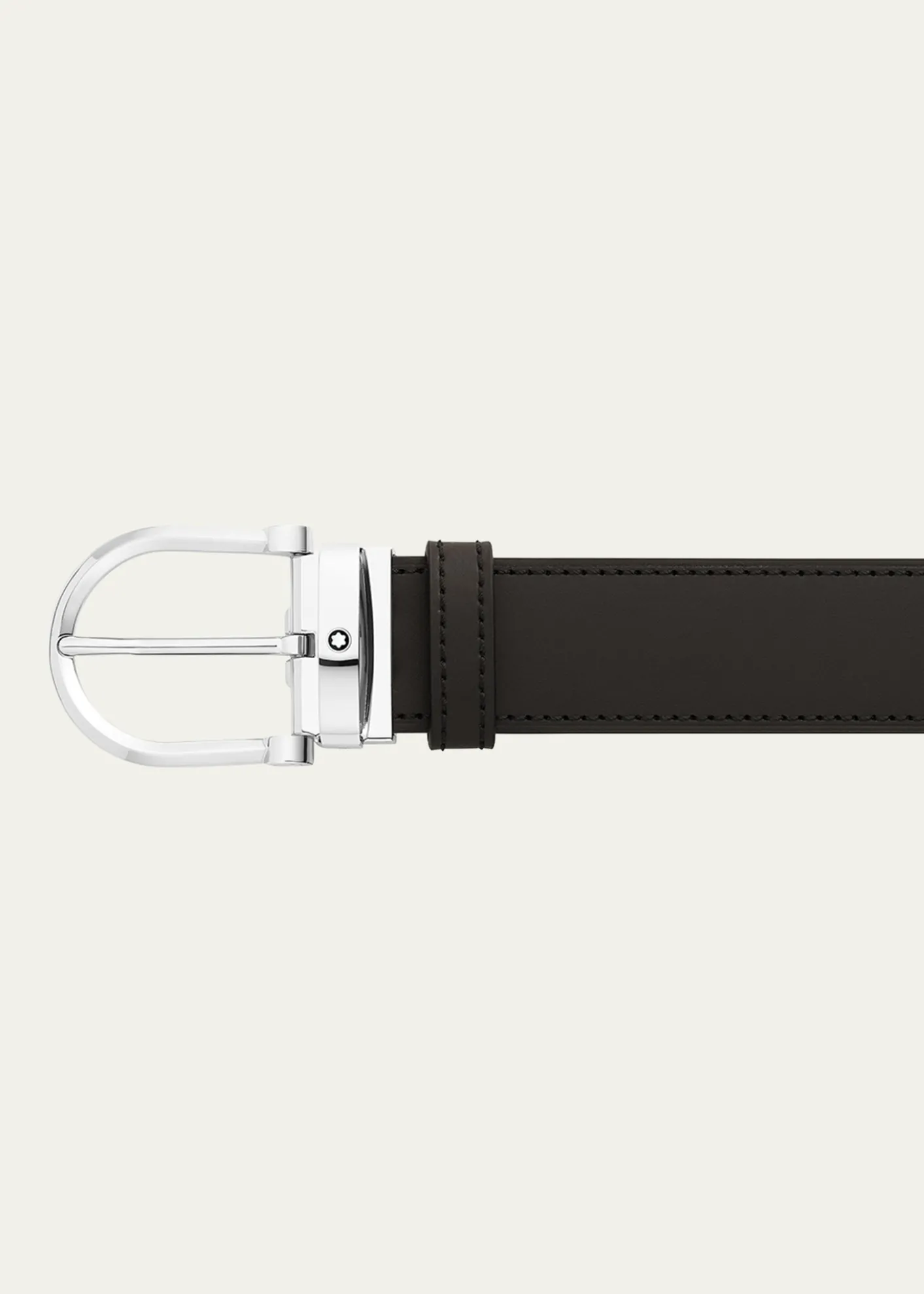 MontblancMen's Leather Buckle Belt